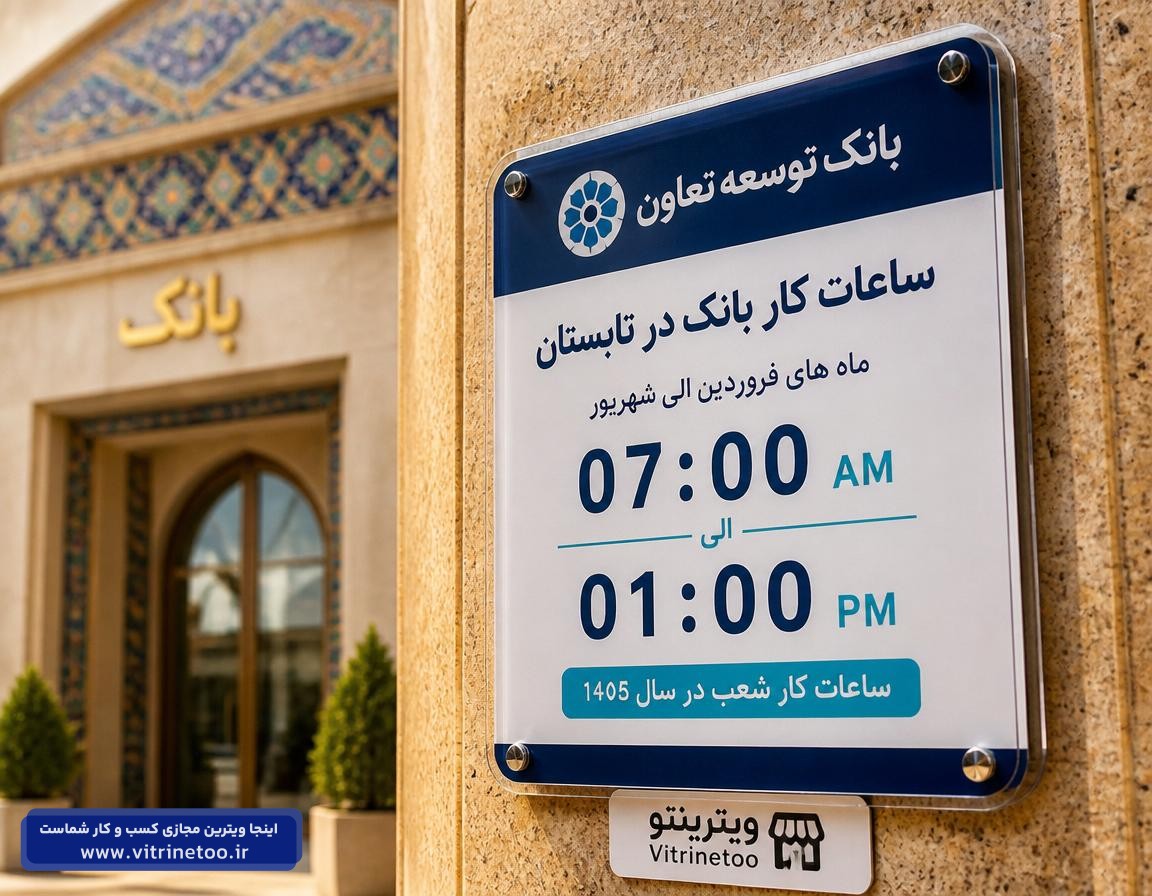 ساعت کاری بانک توسعه تعاون