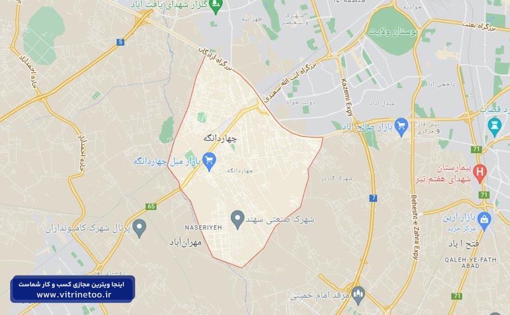 چهاردانگه تهران کچاست